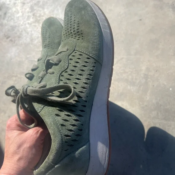 Dansko - Catie Olive Suede Sneakers - Picture 6 of 7